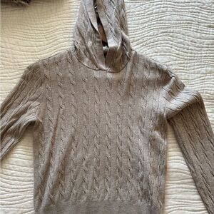 Uniqlo Cable-Knit Hooded Sweater - Beige